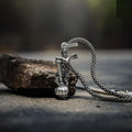 Hanumanji With Gada Silver Locket Chain