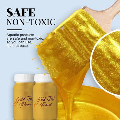 Glitter Gold Metallic Paint – Non Toxing, Non Fading, Acrylic Paint