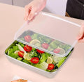 TrayLuxe® - Non Stick Baking Pan Food Storage Box Featuring Cover