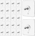 Wall Mount Screw Hooks Designed for Kitchen Bathroom Bedroom Living Room 10 Pcs