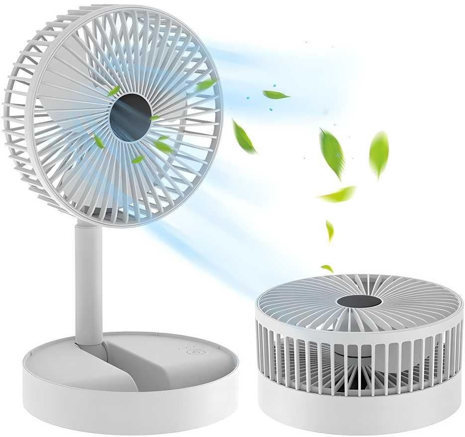 Powerful USB-Rechargeable High Speed Table Desk Fan