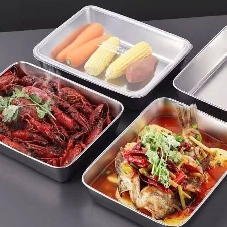 TrayLuxe® - Non Stick Baking Pan Food Storage Box Featuring Cover