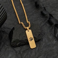 Genuine OM Necklace for Men with High-Quality 24K Gold plating.
