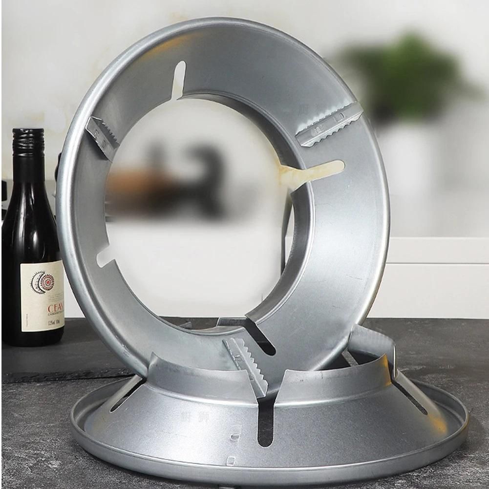 Quality Gas Stove Cover Disk-Windshield Bracket Gas Stove Energy Saving Cover Disk Fire Reflection Windproof Stand (Pack of 2)