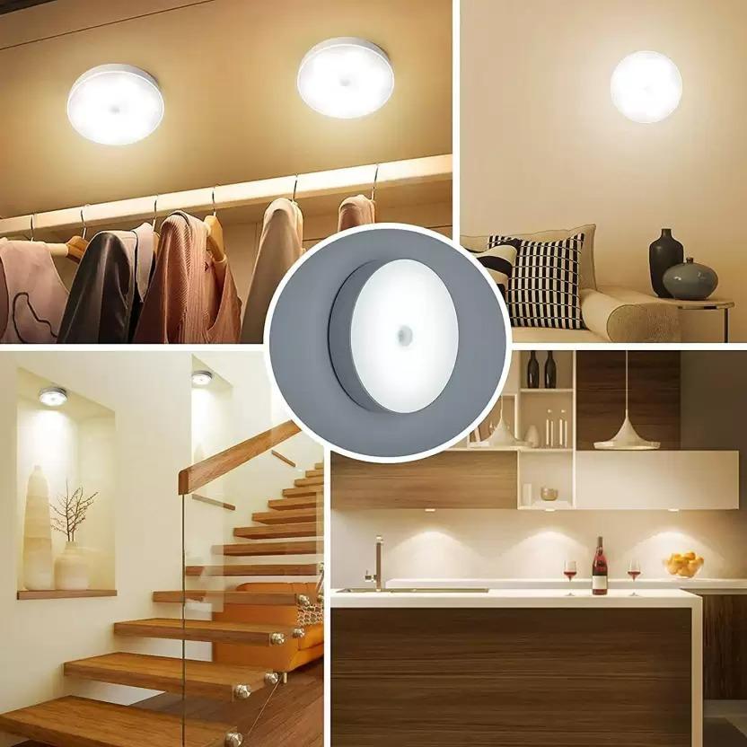 Motion Sensor Light for Home with USB Charging Cord-Free Self-Adhesive LED Night Light