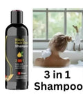 Unisex Quick Black Herbal Hair Dye Shampoo for Grey Hair Coverage 3 in 1(100ml)