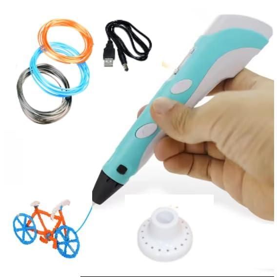 3D Printer Pen for Kids Complete 3D Drawing Pen Set Featuring PLA Filament (Random Color)