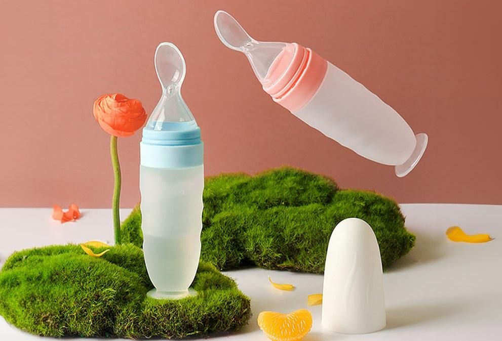 High-Quality Baby Food Squeeze Feeder Spoon