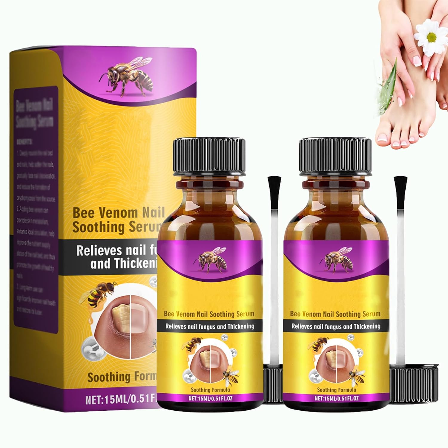 (BUY 1 GET 1 FREE) FungiFree® Bee Venom Nail Treatment Solution Care Serum