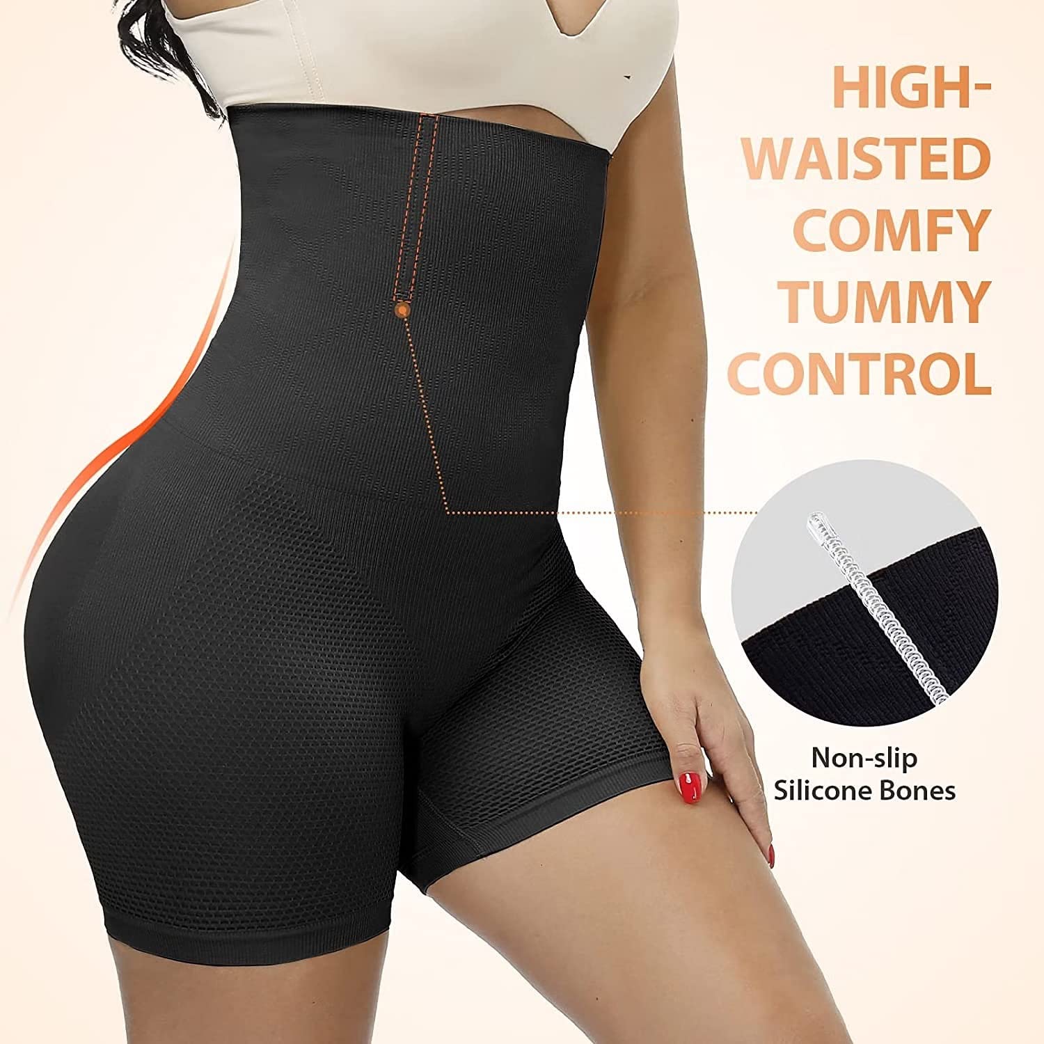 Shapelle 5-in-1 Shaper Designed for Abdomen, Tummy, Back, Thighs & Hips (Pack of 2)