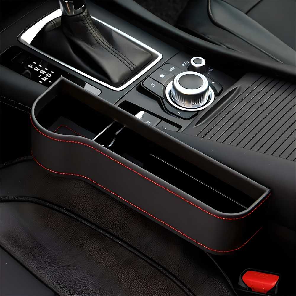 Seat Pockets PU Leather Car Console Side Storage Organizer with Assorted Colour