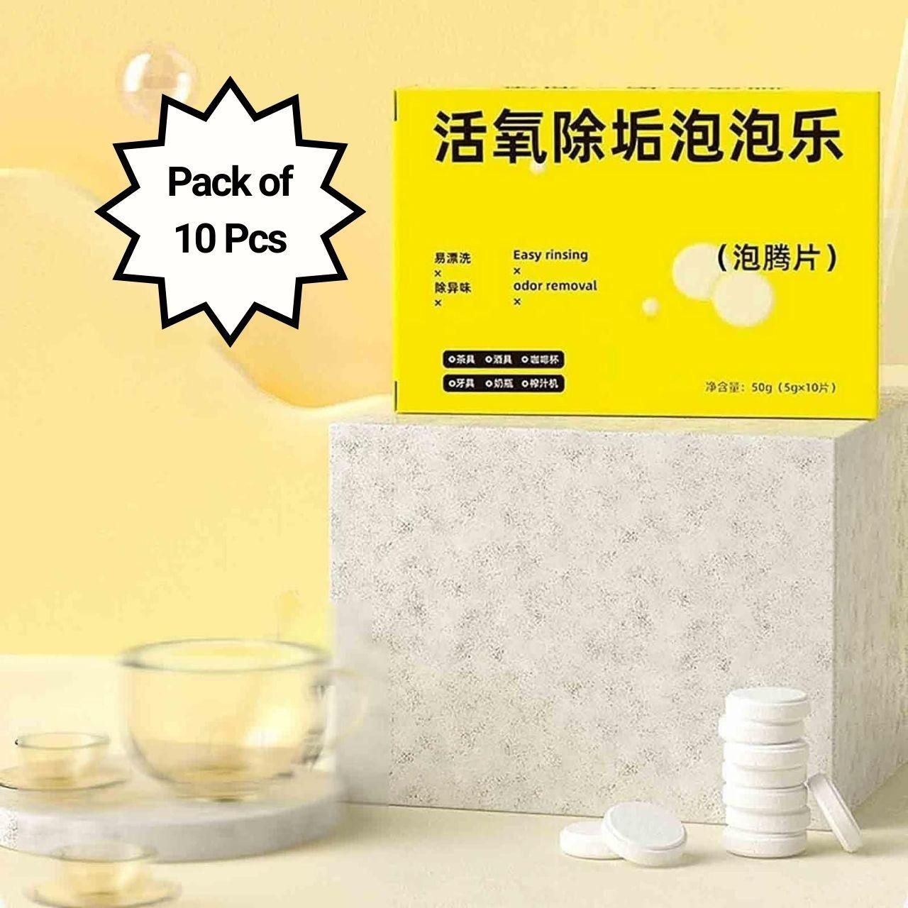 Active Oxygen Descaling Scale Removal Solution,Kitchen Tablets (10 Pcs)