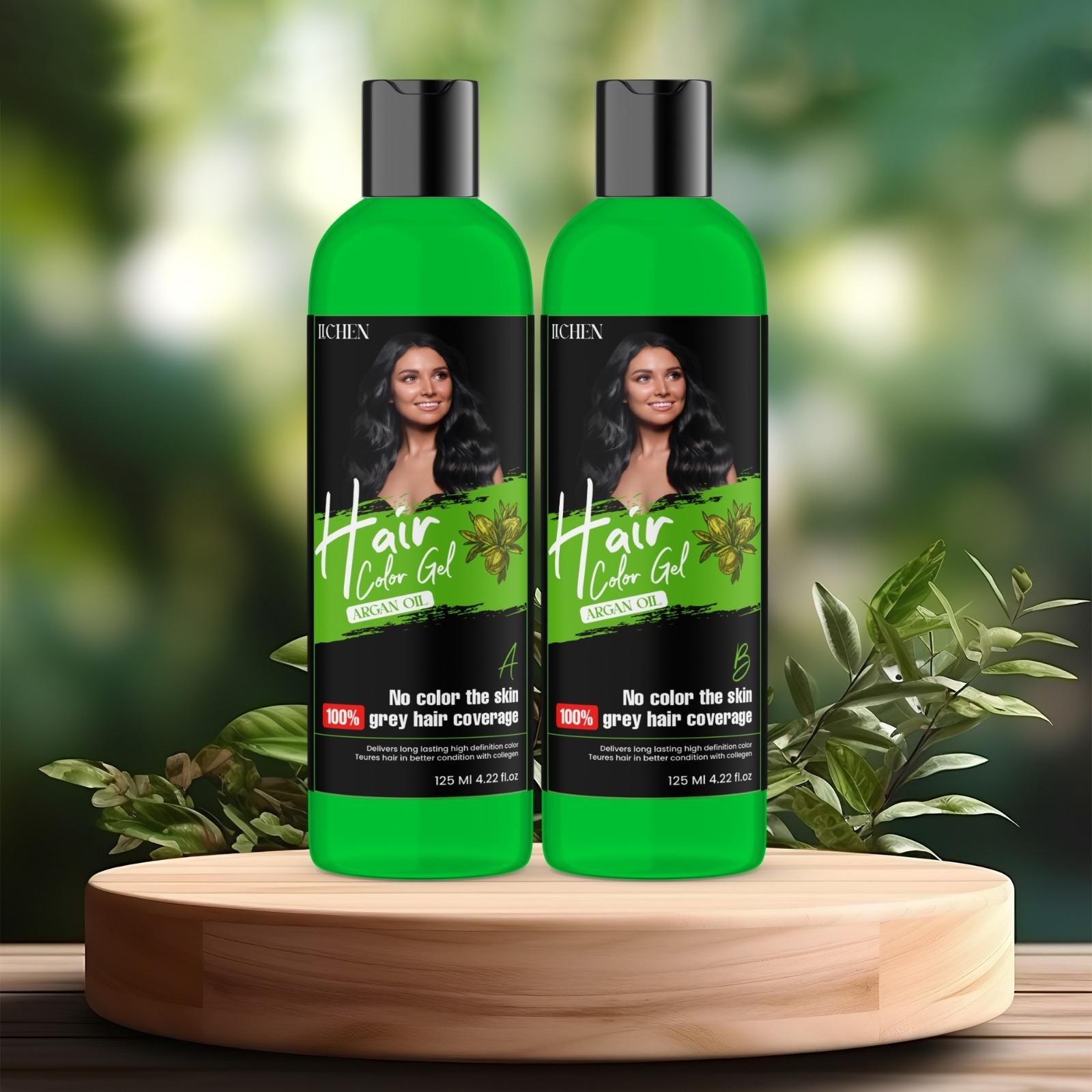 Hair Color Care Gel - 100% Gray Hair Coverage 125ML (Pack of 2)