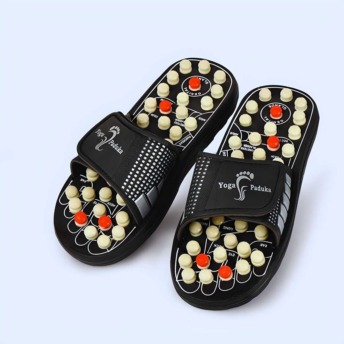 Acupressure and Magnetic Therapy Paduka Slippers Designed for Full Body Blood Circulation For Men and Women