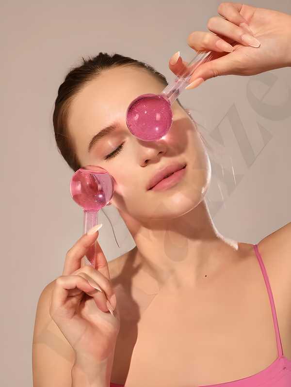 2pcs Crystal Ice Ball Designed for Facials