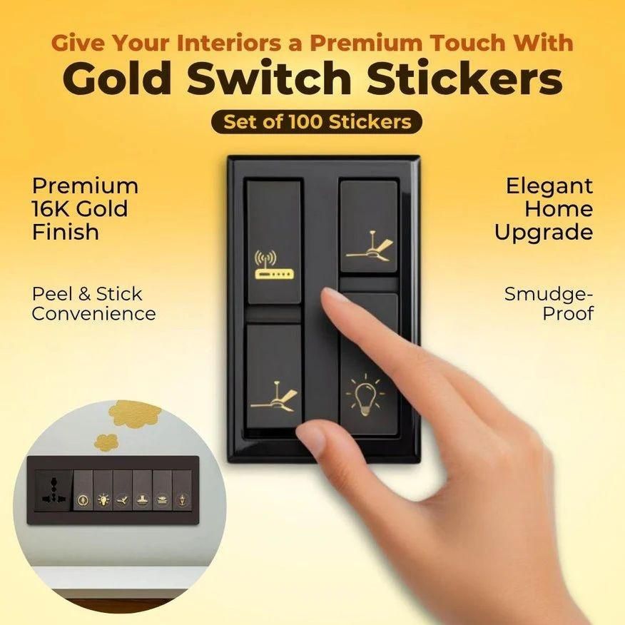 GoldSnap® - High-Quality Gold Switch Stickers