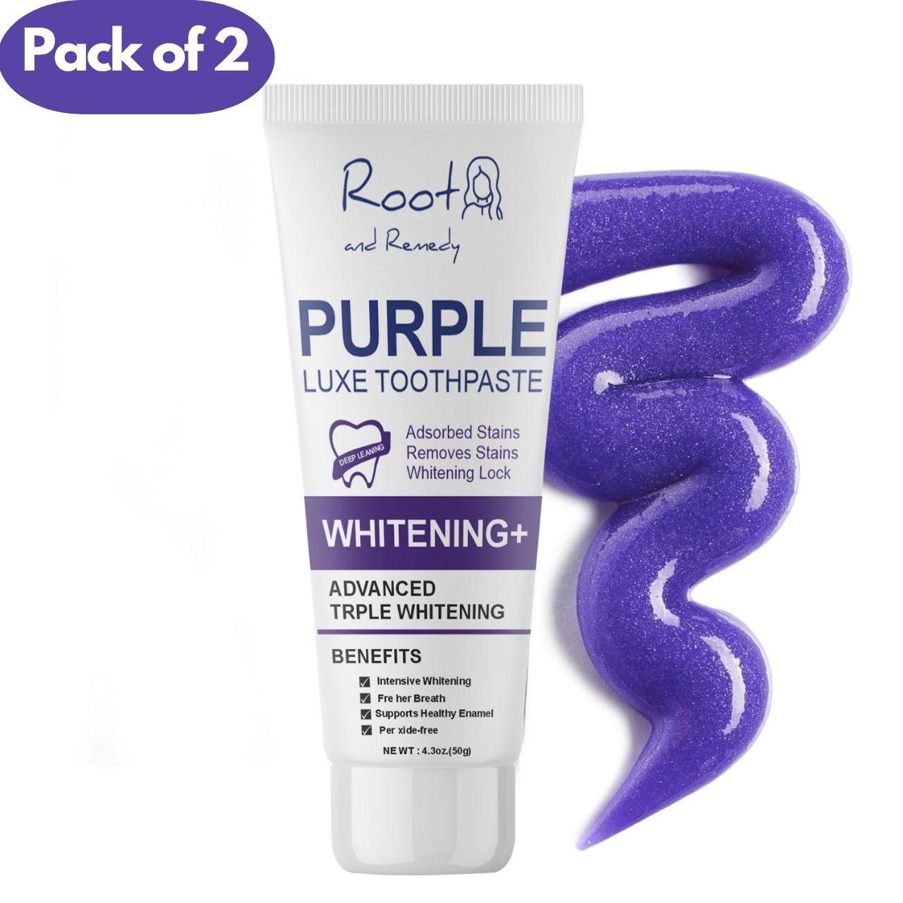 Quality Purple Luxe Toothpaste 100 gm Pack of 2