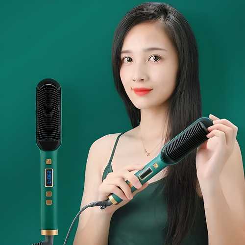 Professional Powered Hair Straightener Comb Brush