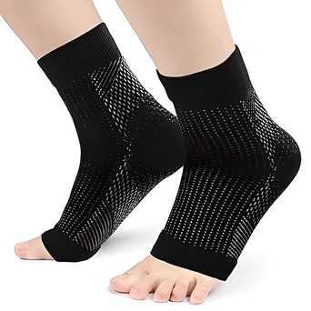 Neuropathy Socks Designed for Women and Men for Relief Swollen Feet and Ankles ( Black color )