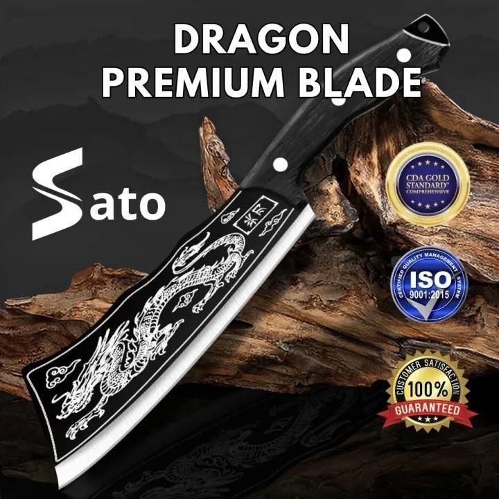 Quality Dragon Chopping Knife Stainless Steel Blade