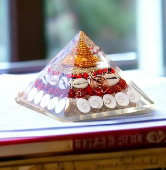 Quality Crystal Wealth Gomati Chakra Shree Yantra Pyramid