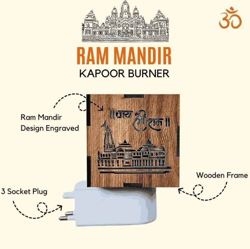 Quality 3-in-1 Ayodhya Ram Mandir Aroma Burner & Night lamp