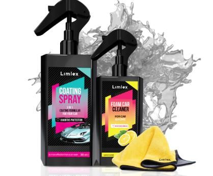 Coating Spray and Foam Car Cleaning Solution 200ml (Combo)