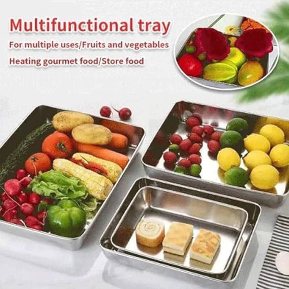 TrayLuxe® - Non Stick Baking Pan Food Storage Box Featuring Cover