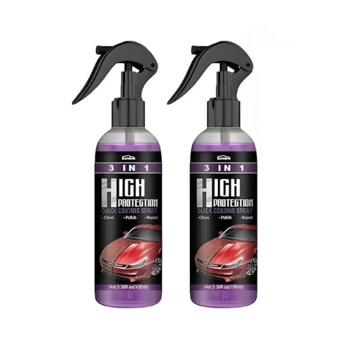 3-in-1 High Protection Quick Car Ceramic Coating Care Spray (Pack of 2)