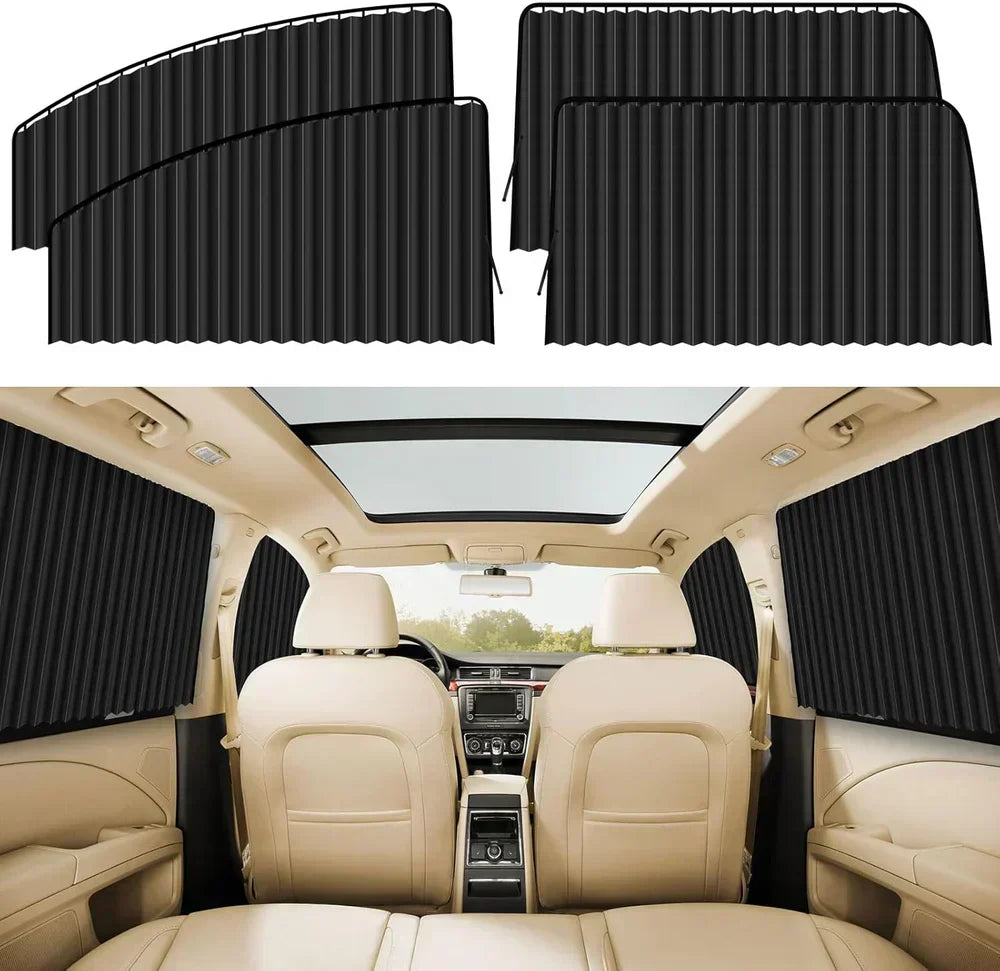 Sunveil® – Privacy Magnetic Car Curtains (Pack of 4)