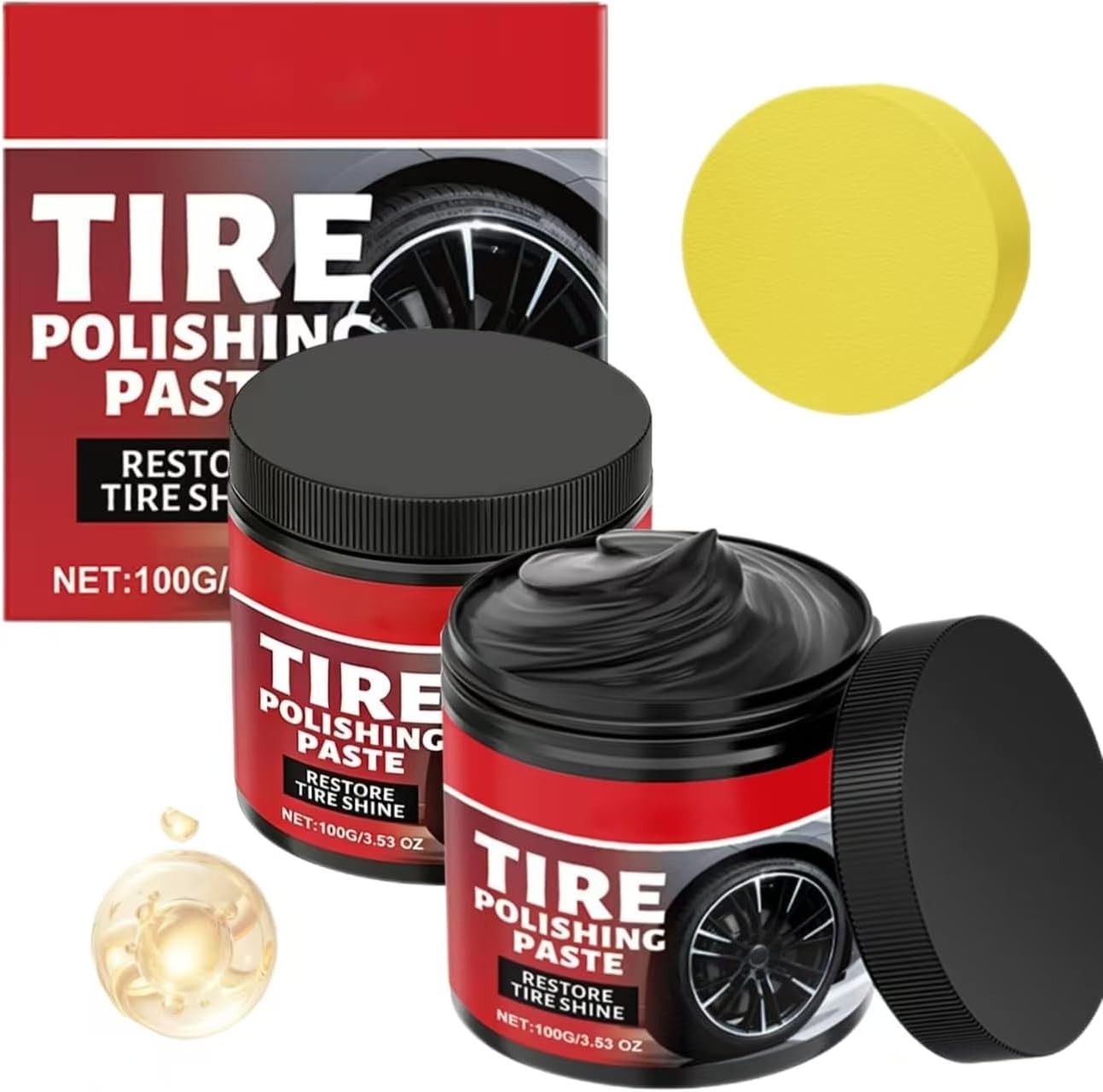 (BUY 1 GET 1 FREE) BlackForge® – Magic Tire Polish Restoration Pastehing Paste Blackening