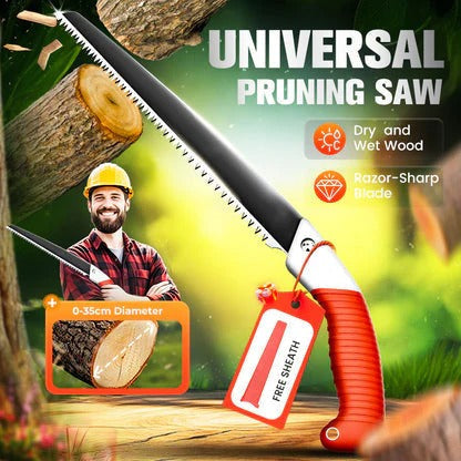SharpSaw® XT – Universal Hand Pruning Saw Featuring Razor-Sharp Blade & Sheath