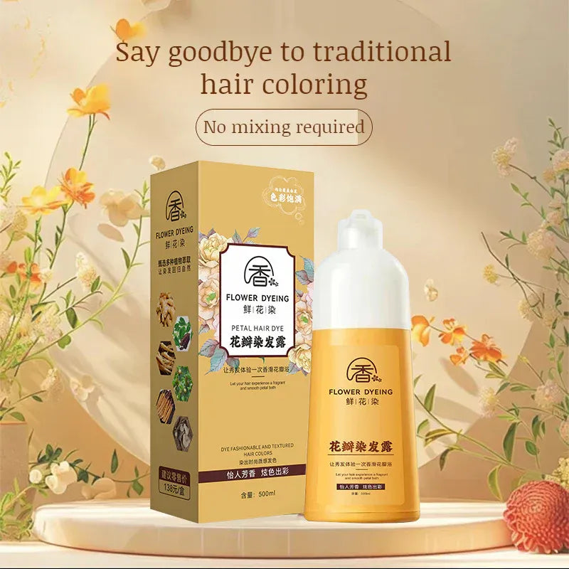RoséLuxe® - High-Quality Japanese Petal Rose Hair Dye Shampoo