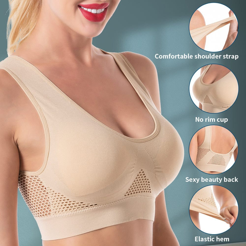 Quality ComfortCurve Women's Cotton Solid Non Padded Air Bra (Pack of 3)