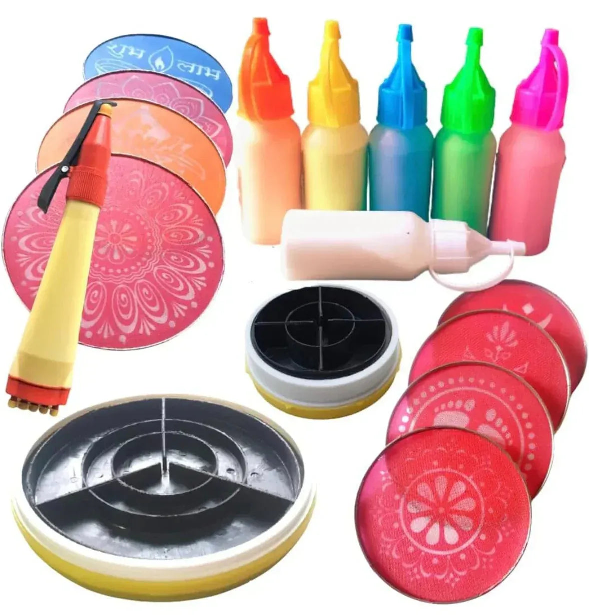 Quality Rangoluxe® Magic Rangoli Kit – Instantly Create Stunning, Mess-Free Rangolis (Special Diwali Offer)