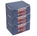 Storage Organizer - Solid Non-Woven Fabric Organizer (Set of 3)