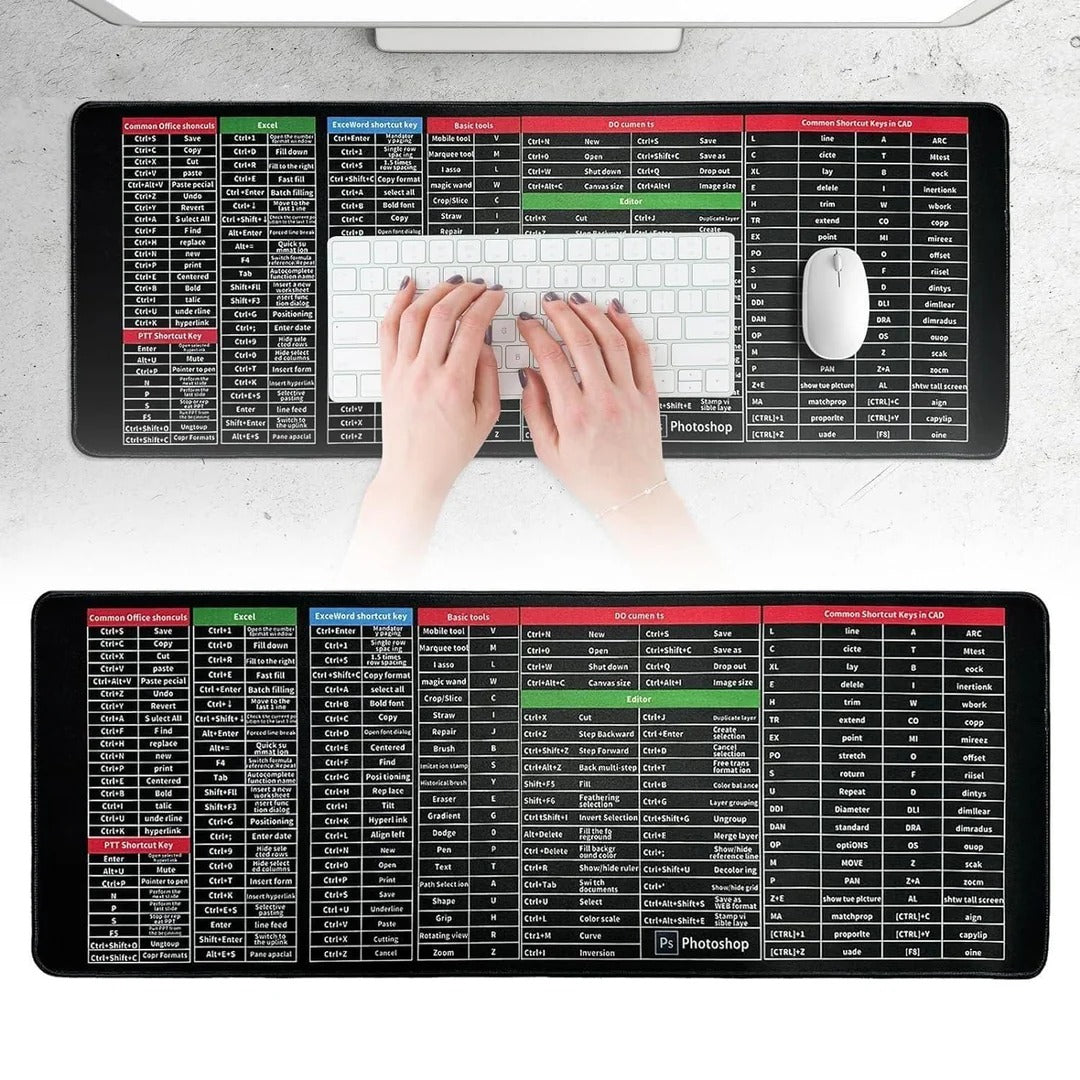(BUY 1 GET 1 FREE) KeyPilot® Non-Slip Keyboard Pad with Shortcut Key Patterns